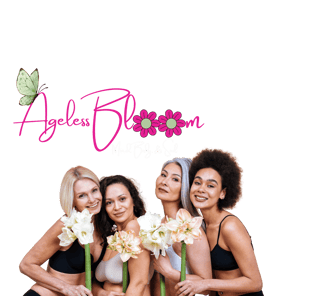 4 women holding flowers