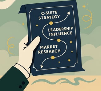 Illustration for executive coaching services, executive resume writing services, professional growth