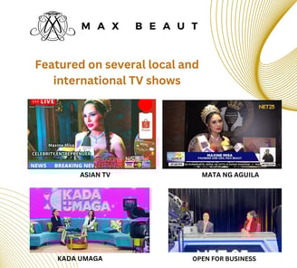 Max Beaut - Featured on several local and international TV Shows