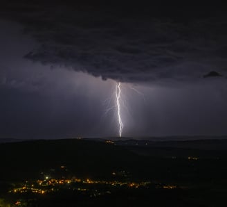 Impact de foudre ramifié dans le Gard 30 mai 2023