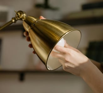 Changing a light bulb