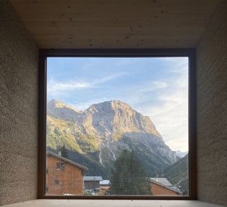 Vue sur les alpes depuis séjour