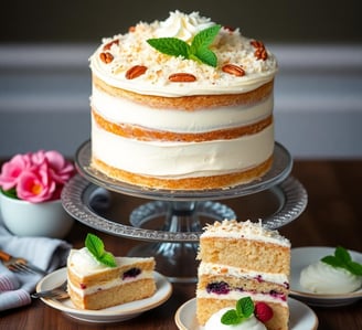 Italian cream cake