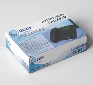 a box of a phone phone with a box of the phone