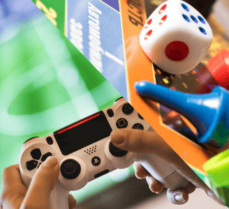 Kids board game and gaming gadgets