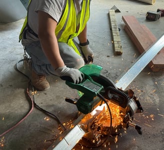 Professional steel stud framing by BBCDC, Washington DC's premier general contractors for high-end commercial and residential