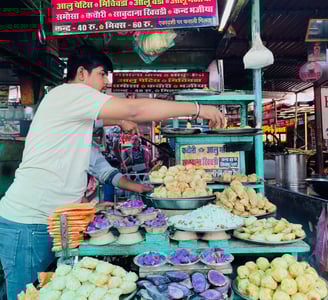 Food at Nathdwara Rajasthan