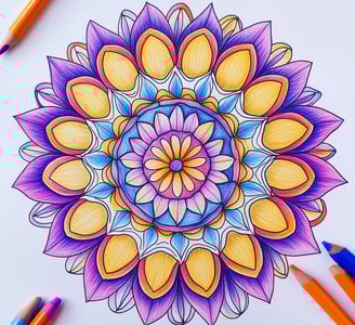 Mooie Mandala kleurplaat
