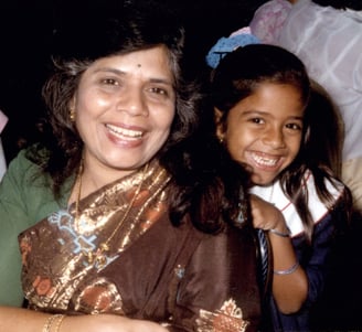 Rupa Mehta with her mother, Nalini.