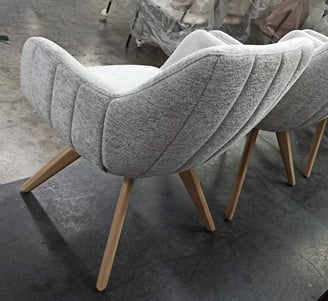 a group of chairs with chairs and chairs