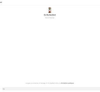 Do My Backtest Messenger interface for direct contact.