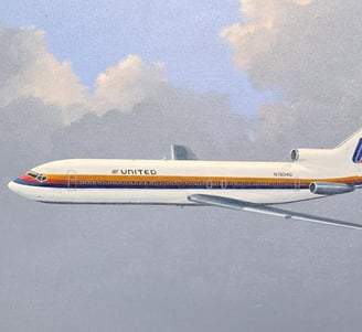 N7804U, was the airplane I flew my initial IOE as a new during pilot at United Airlines 10-31-1985