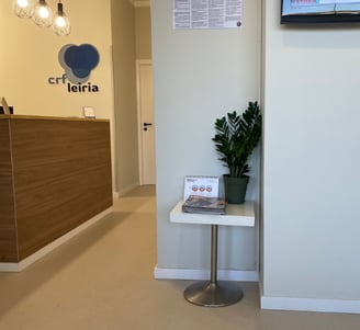 a television screen showing a television and a plant