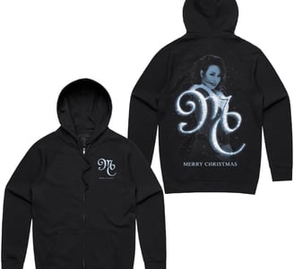 Mariah Carey Official Christmas Time Tour Merch Zip Up Hoodie