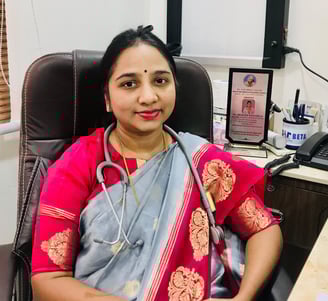 a lady doctor in a clinic