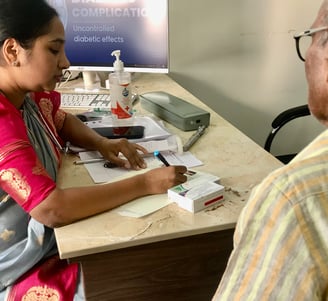 doctor consulting the patient