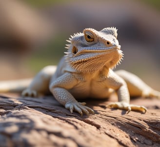 Bearded Dragon Basking