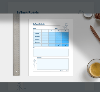 edtech grading rubric