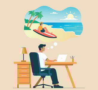 visibilité en ligne été inactivité estivale ralentir activité en ligne bonne visibilité estivale