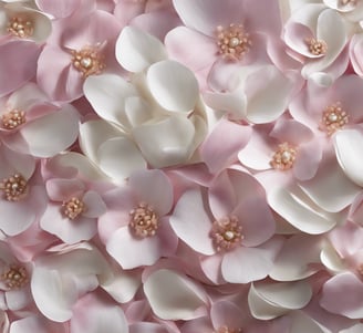 a close up of pink flowers with a blurry background