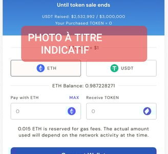 a phone screen showing a photo of a lot of tokens