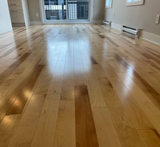 installation de bois franc