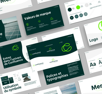 Charte graphique pro par Lucie Derrien, graphiste freelance à Rennes – logos, typographies et visuel