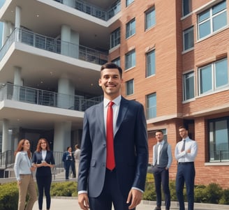 smiling man while holding smartphone