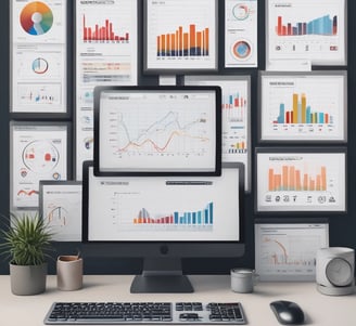 a close up of a computer screen with icons