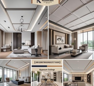 pasang plafon gypsum