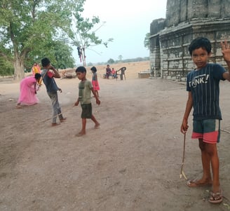 Playing children