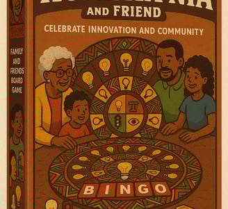 A family game focused on black inventors and their inventions uaing the format of bingo