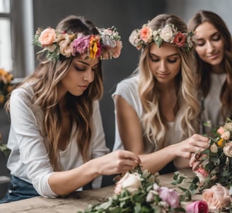 a vase with flowers on a table