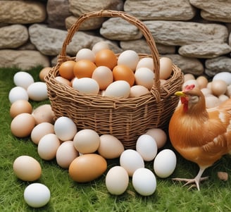 Three eggs with cartoon faces are displayed on a white tray. The egg on the left has a scared expression with wide eyes and an open mouth. The middle egg shows a sick expression with droopy eyes and a thermometer in its mouth. The egg on the right has a worried expression with furrowed brows and raised eyes.