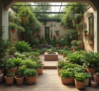 person watering plant