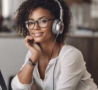 una persona aprendiendo una carrera online