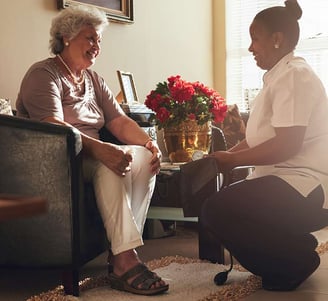 Infirmière Coaching Santé prends le temps de consulter le coeur de la personne