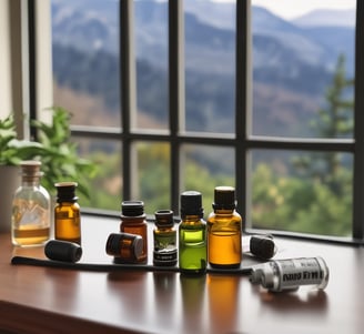 A neatly arranged collection of luxury skincare products placed inside an elegant white leather bag. The items are set against a backdrop of fashion magazines on a wooden surface, giving a sense of sophistication and style.