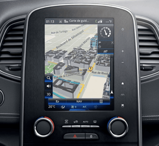 Renault R-LINK 2 navigacijos sistema – naujausi 2025 metų žemėlapiai su greičio kameromis