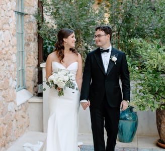 Abby and Andrew at their wedding where they used the photo booth in San Antonio Texas