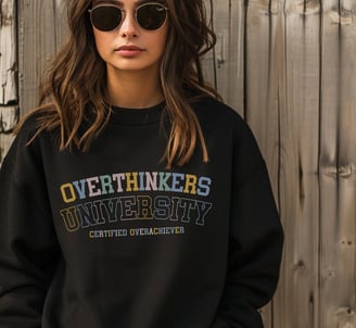 a woman wearing sunglasses and a black sweatshirt with a black and white shirt