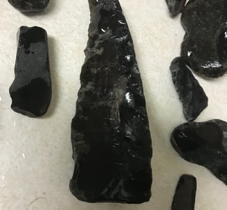 Archaic Native Obsidian Blade