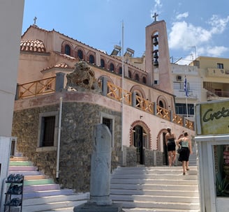 Kreta Agios Nikolaos Kirche Hafen