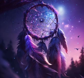 a dream catcher with a dream catcher on it