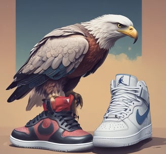 A variety of sneakers are displayed, showcasing different brands and color schemes. Prominent brands featured include Nike and New Balance. The shoes are arranged closely together, highlighting their unique design elements such as logos and color accents.