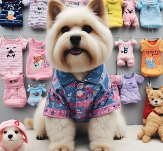 Two packages of pet milk substitute products are displayed, one for cats featuring a kitten, and one for dogs featuring a puppy. The packages are vibrant, with the cat product being blue and the dog product being blue and orange. A green plant leaf is partially visible on the left side of the image, with a soft beige background.