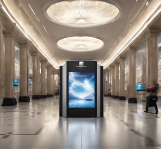 assorted-color social media signage