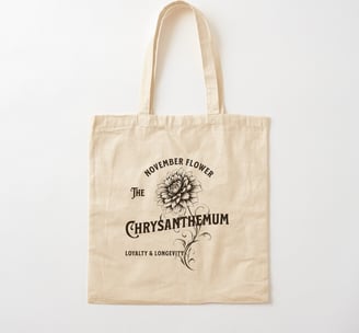 Totebag Chrysanthème