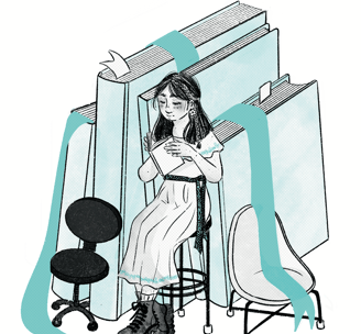 Mujer leyendo un libro