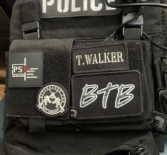 BTB patches on my tactical backpack